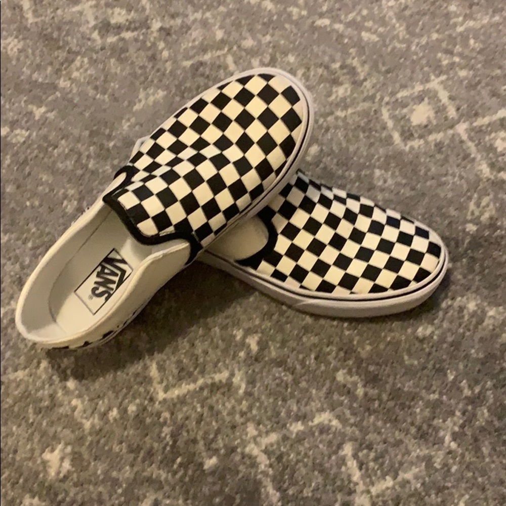 Vans Classic Checkerboard Platform Sneakers